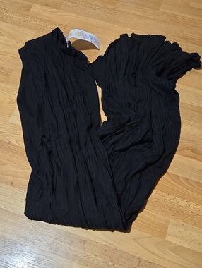Black Short Sleeve Long Cardigan